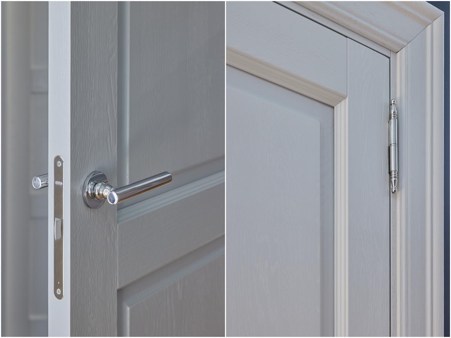 white painted oak doors ecohardwood